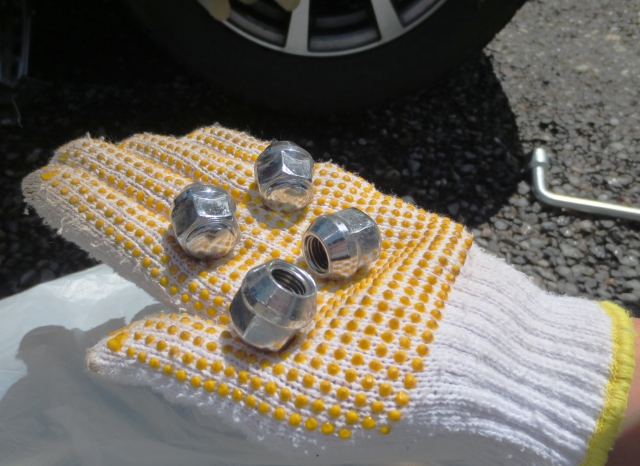 タイヤの取り外し